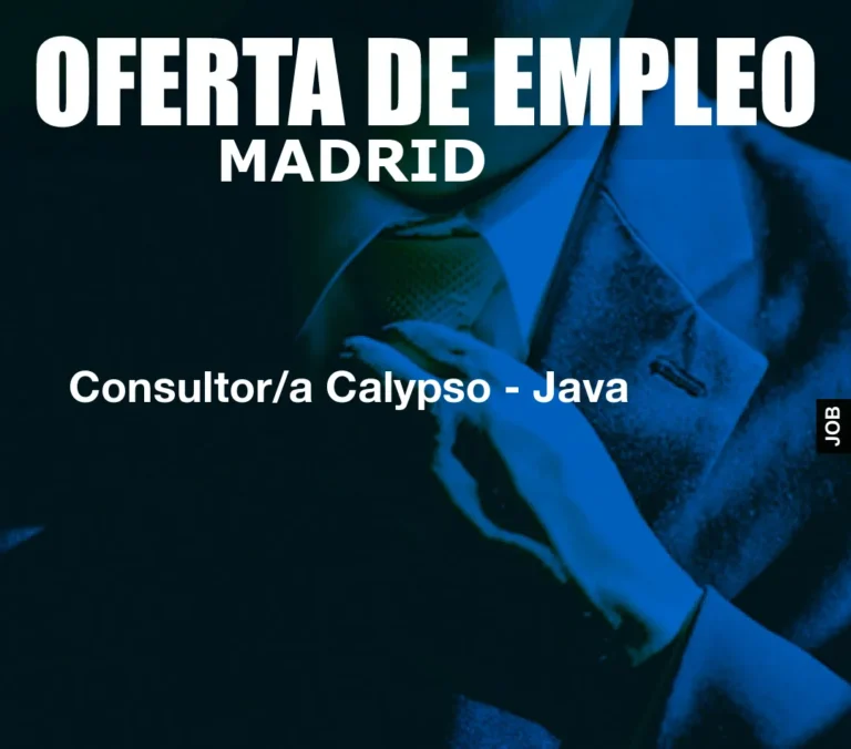 Consultor/a Calypso – Java