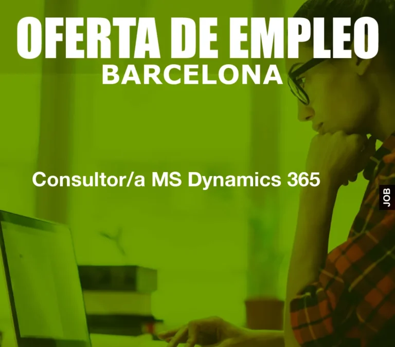 Consultor/a MS Dynamics 365