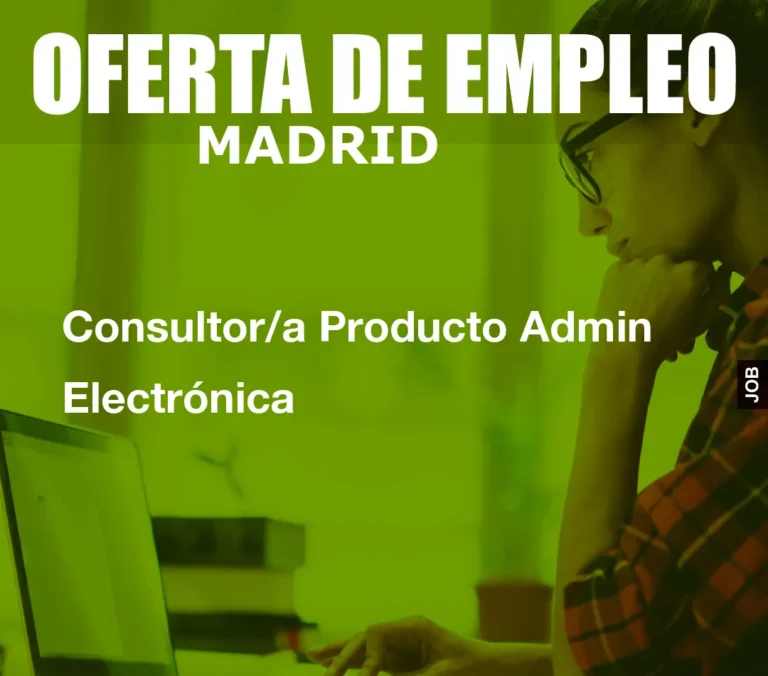 Consultor/a Producto Admin Electr?nica