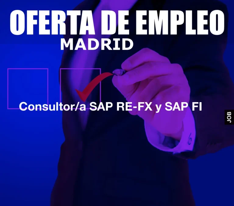 Consultor/a SAP RE-FX y SAP FI