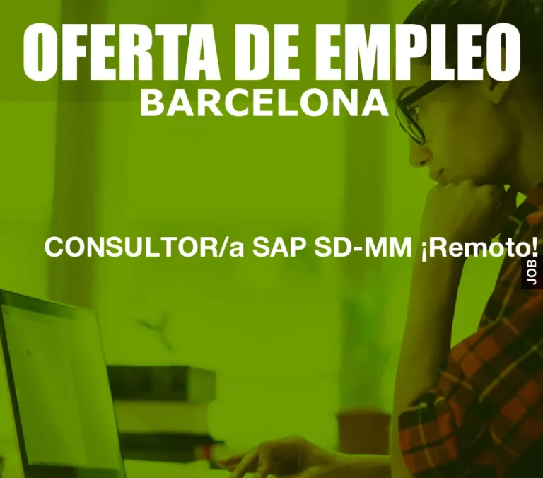 CONSULTOR/a SAP SD-MM ¡Remoto!