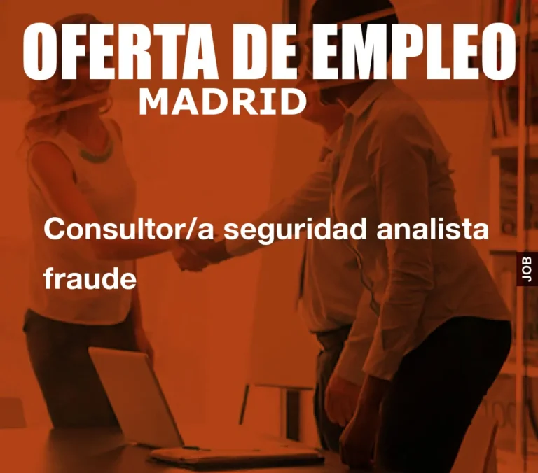 Consultor/a seguridad analista fraude