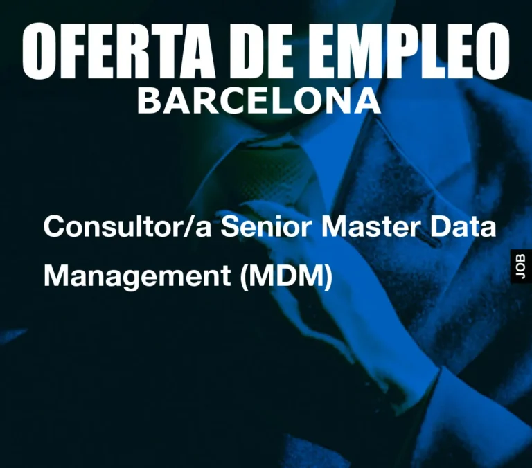 Consultor/a Senior Master Data Management (MDM)