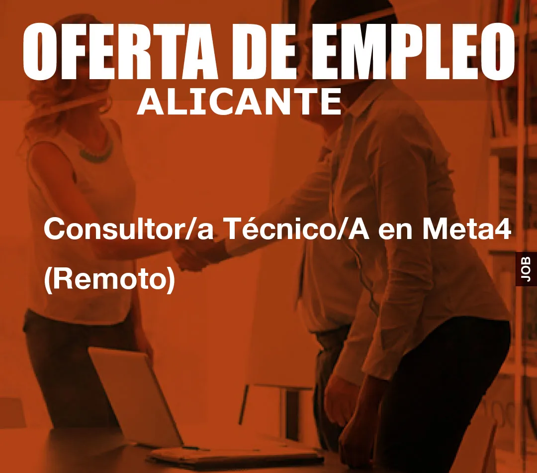 Consultor/a T?cnico/A en Meta4 (Remoto)