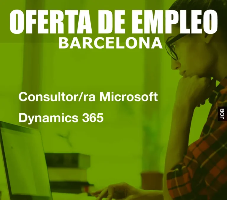 Consultor/ra Microsoft Dynamics 365