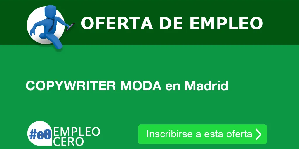 COPYWRITER MODA en Madrid