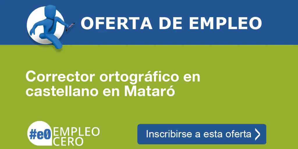 Corrector ortográfico en castellano en Mataró