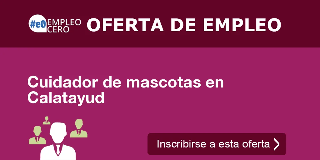 Cuidador de mascotas en Calatayud