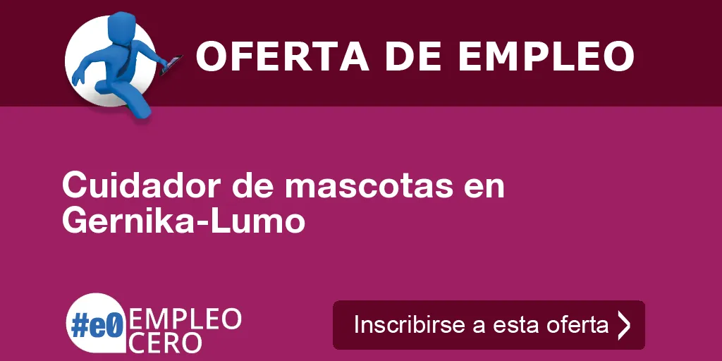 Cuidador de mascotas en Gernika-Lumo