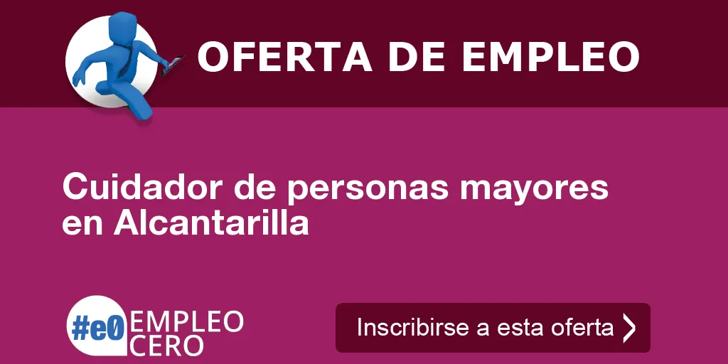 Cuidador de personas mayores en Alcantarilla