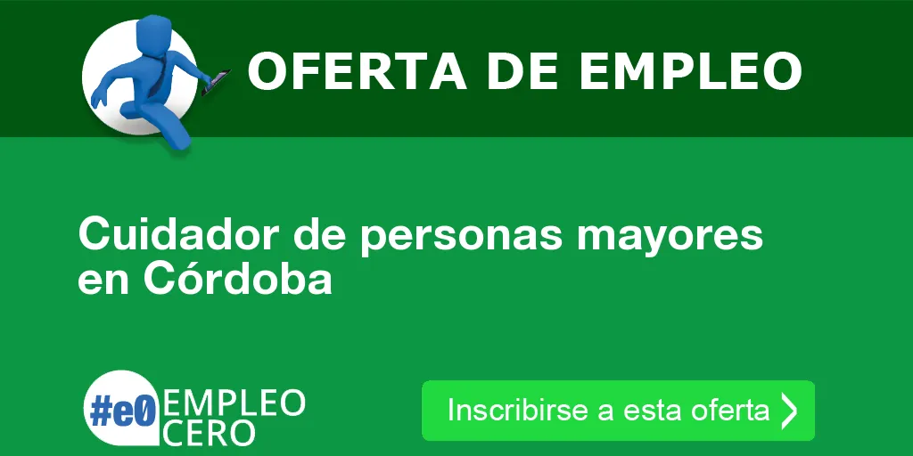 Cuidador de personas mayores en Córdoba