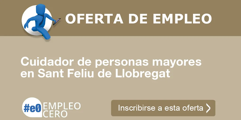 Cuidador de personas mayores en Sant Feliu de Llobregat