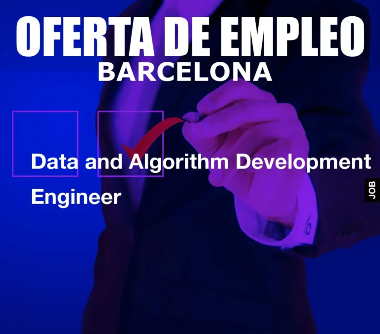 Data and Algorithm Development Engineer