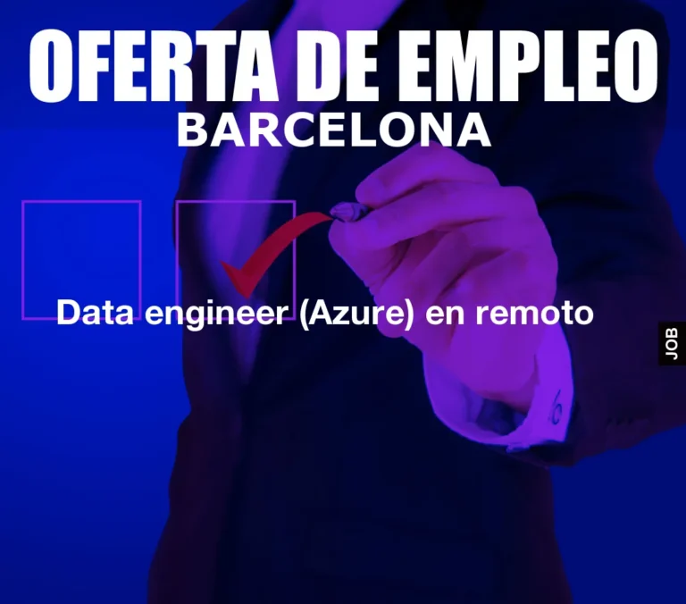 Data engineer (Azure) en remoto