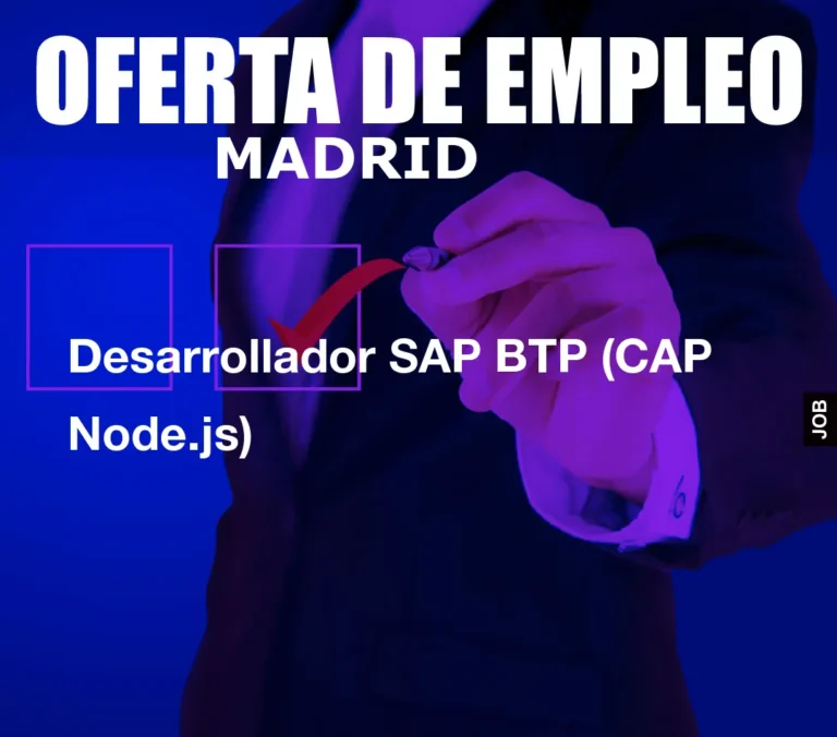 Desarrollador SAP BTP (CAP Node.js)