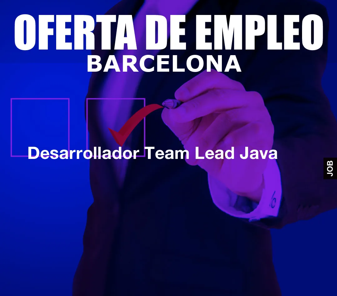 Desarrollador Team Lead Java