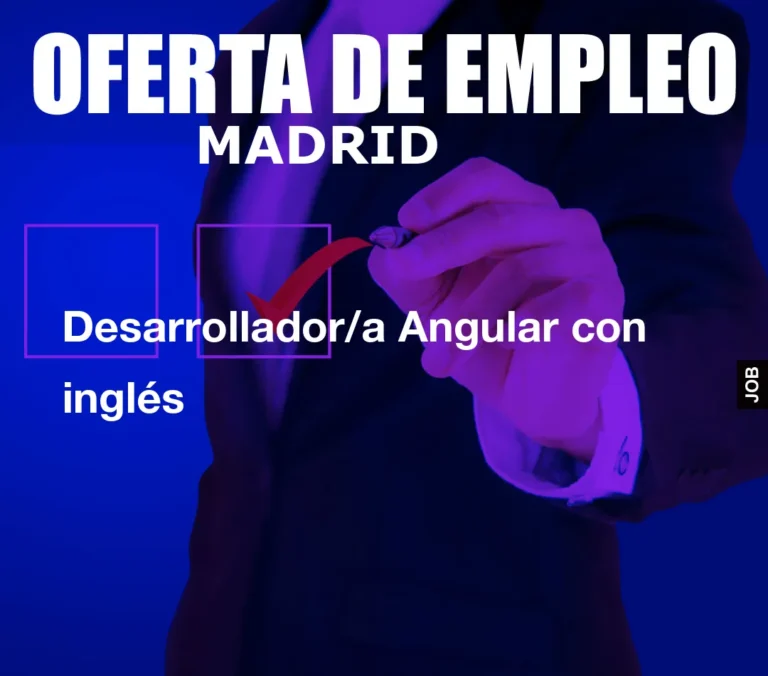 Desarrollador/a Angular con inglés