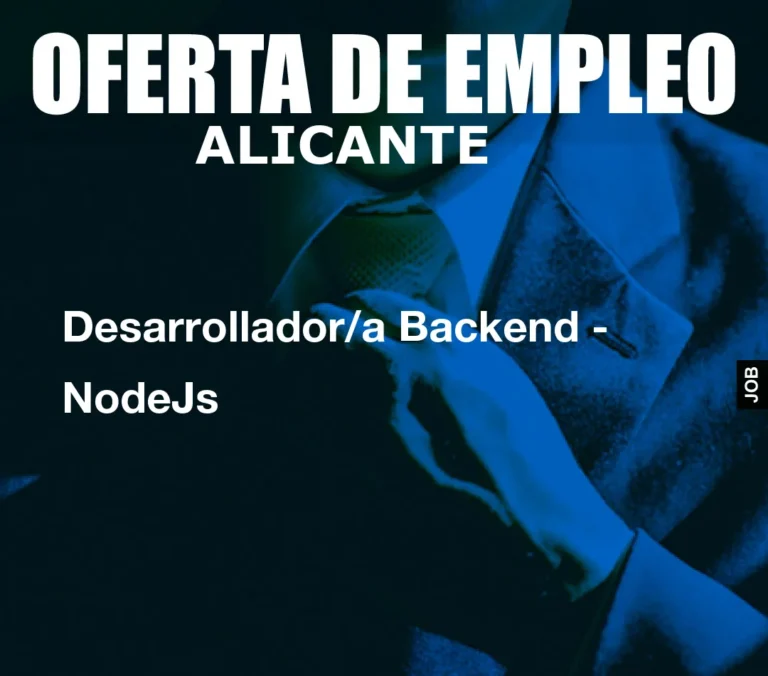 Desarrollador/a Backend – NodeJs