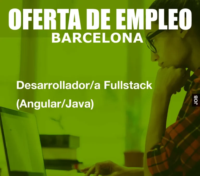 Desarrollador/a Fullstack (Angular/Java)