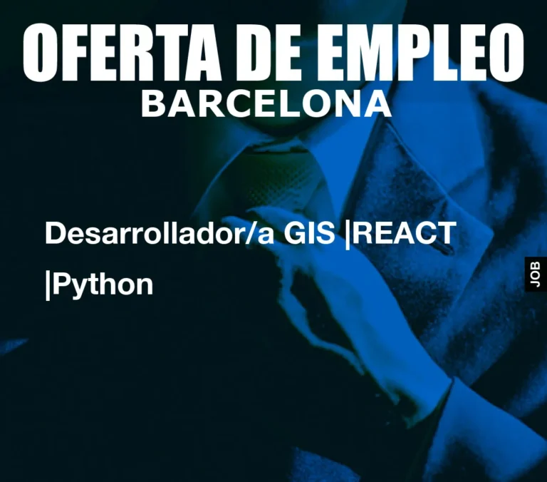 Desarrollador/a GIS |REACT |Python