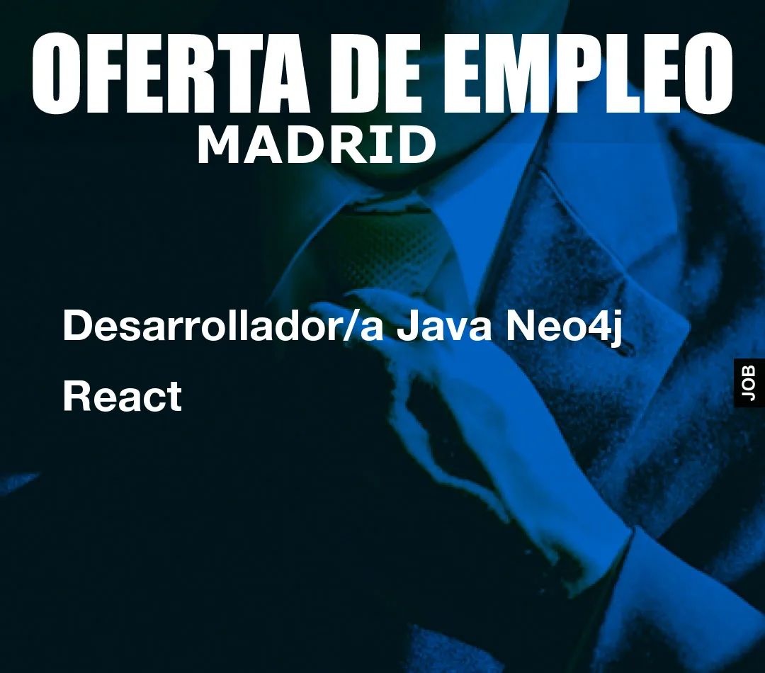 Desarrollador/a Java Neo4j React