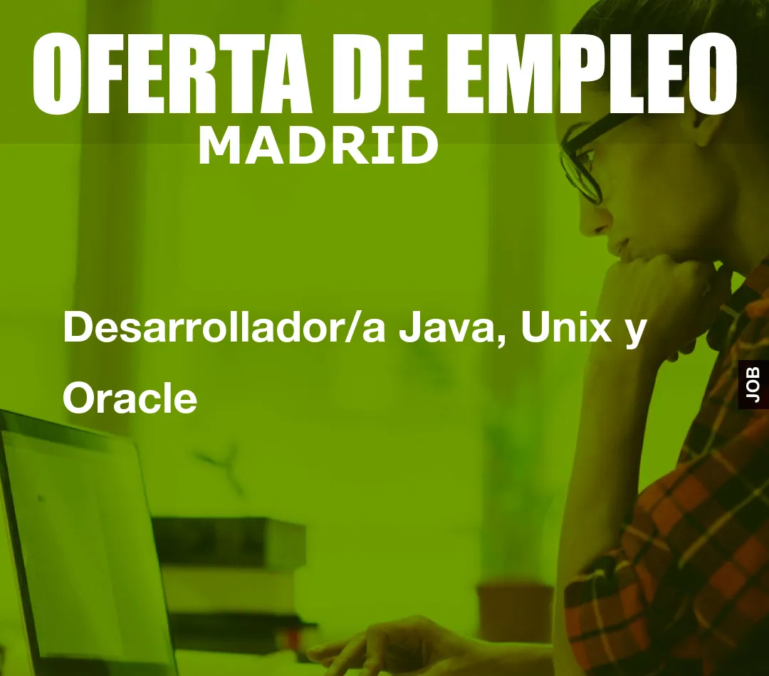 Desarrollador/a Java, Unix y Oracle