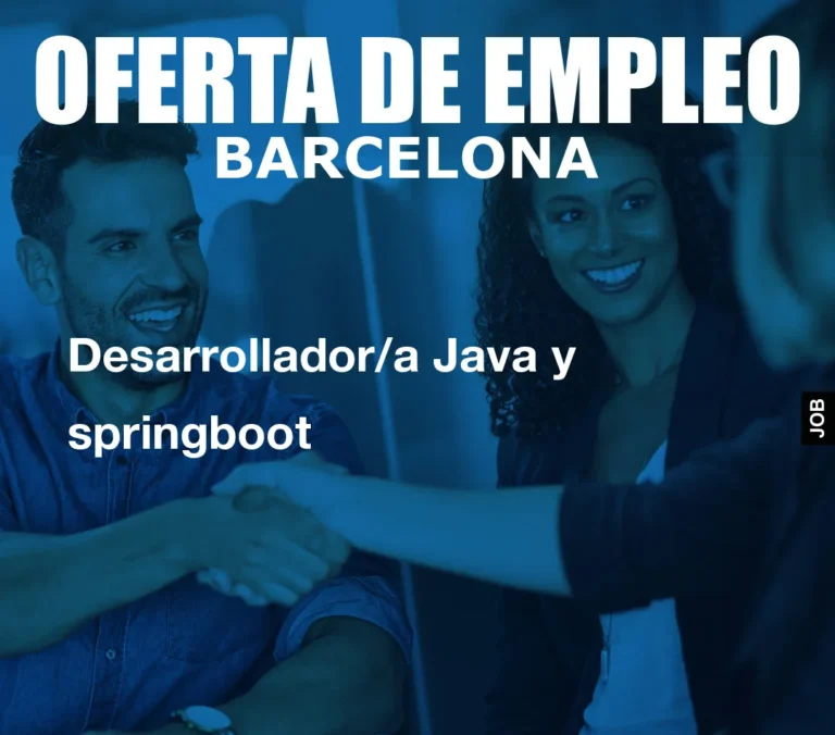 Desarrollador/a Java y springboot