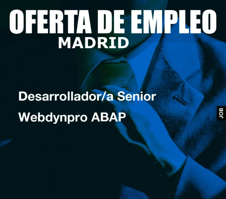 Desarrollador/a Senior Webdynpro ABAP