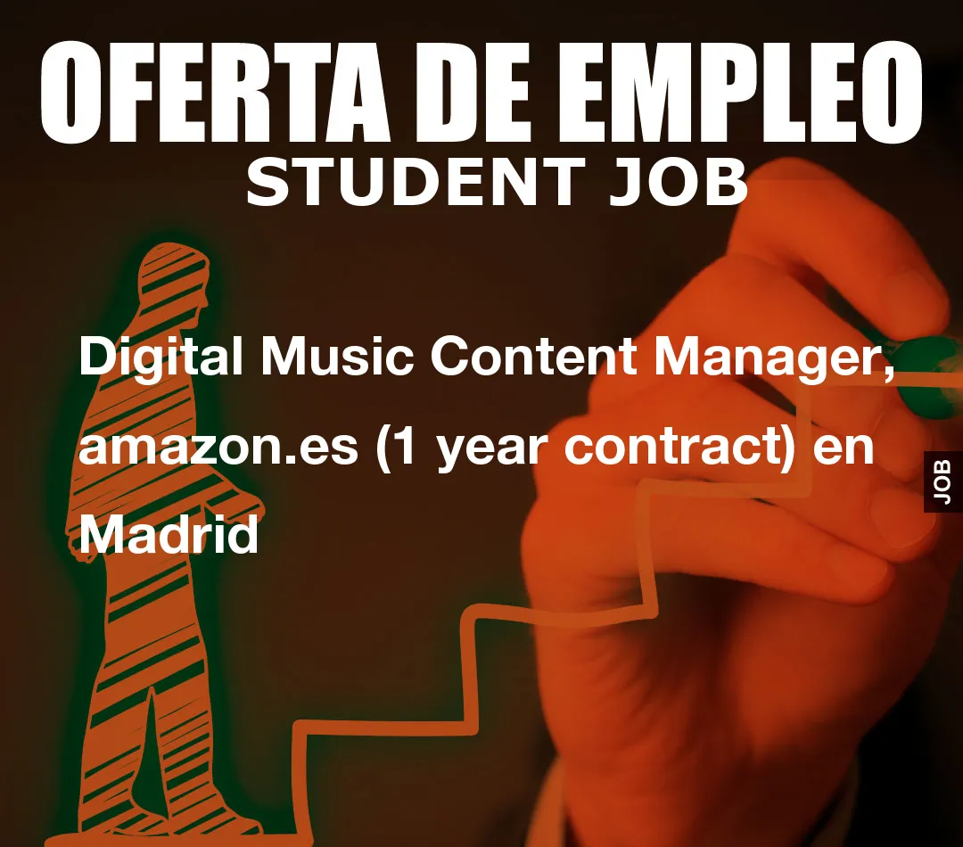 Digital Music Content Manager, amazon.es (1 year contract) en Madrid