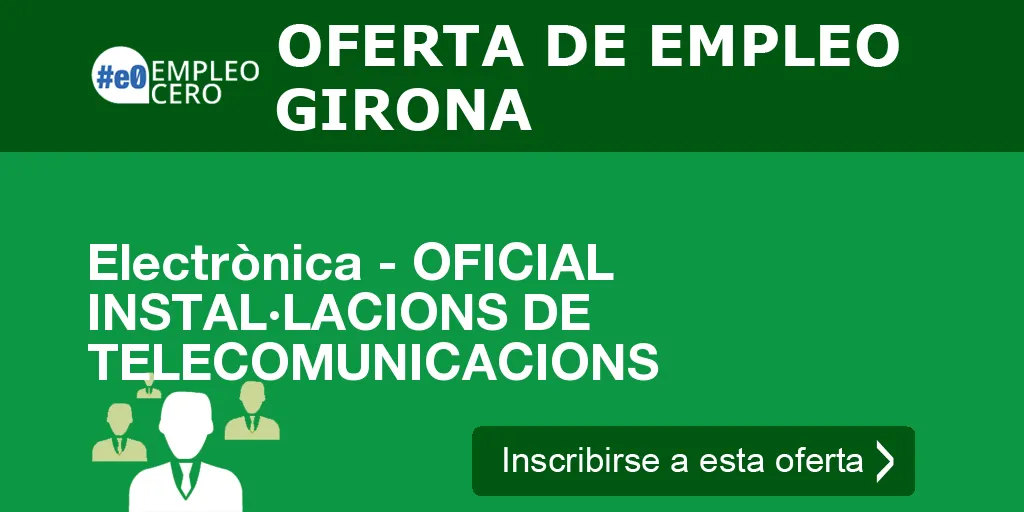 Electrònica - OFICIAL INSTAL·LACIONS DE TELECOMUNICACIONS