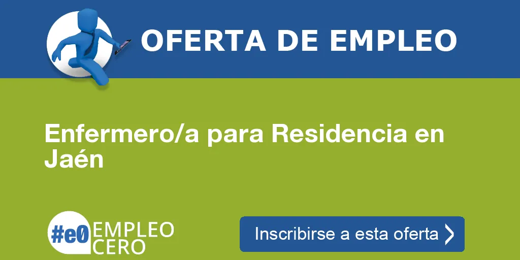 Enfermero/a para Residencia en Jaén