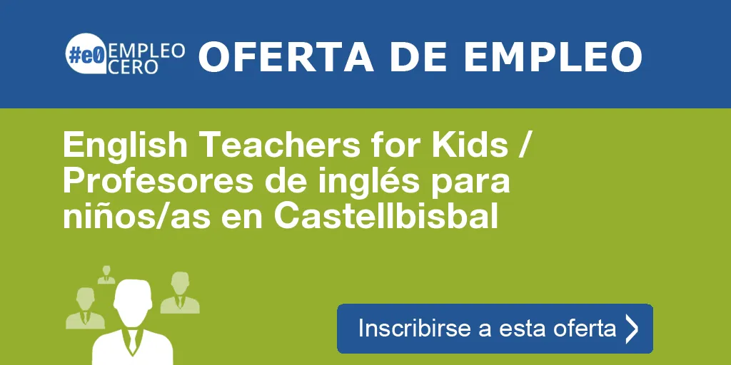 English Teachers for Kids / Profesores de inglés para niños/as en Castellbisbal