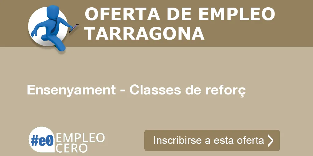 Ensenyament - Classes de reforç