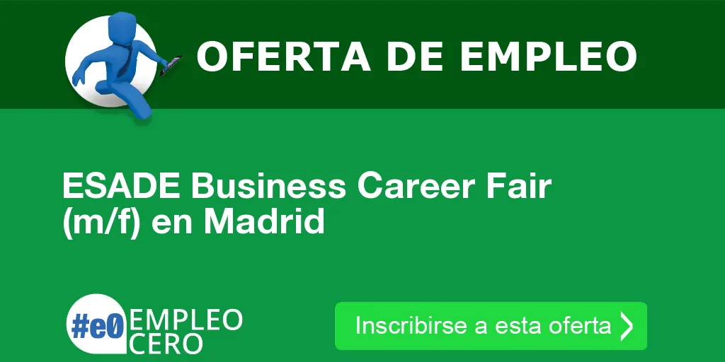 ESADE Business Career Fair (m/f) en Madrid