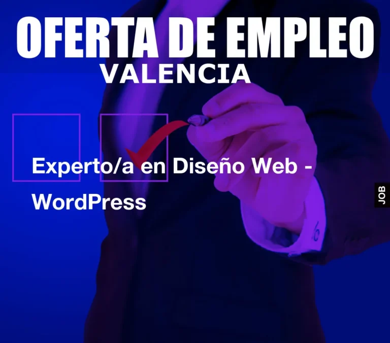 Experto/a en Dise?o Web – WordPress