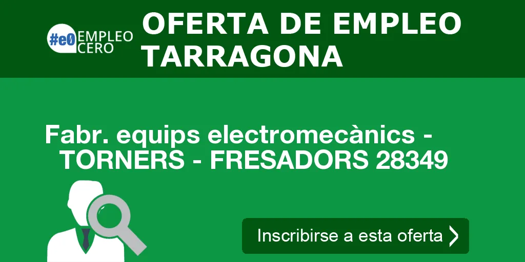 Fabr. equips electromecànics -   TORNERS - FRESADORS 28349