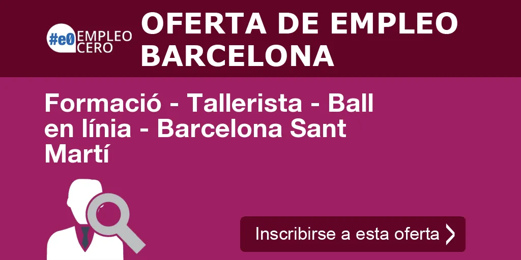 Formació - Tallerista - Ball en línia - Barcelona Sant Martí