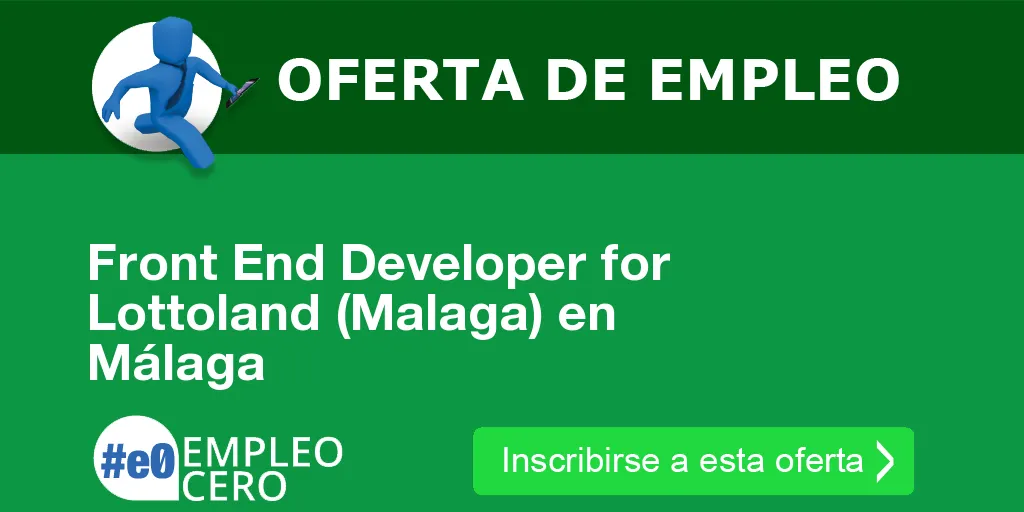 Front End Developer for Lottoland (Malaga) en Málaga