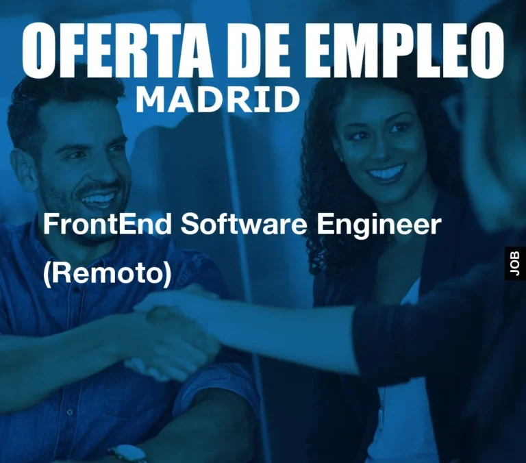 FrontEnd Software Engineer (Remoto)