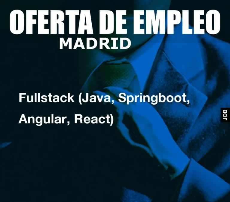 Fullstack (Java, Springboot, Angular, React)