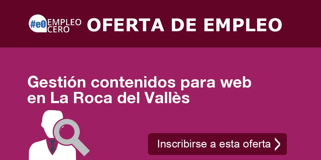 Gestión contenidos para web  en La Roca del Vallès