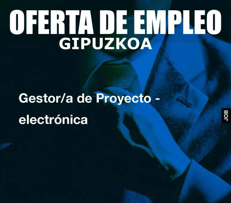 Gestor/a de Proyecto – electrónica