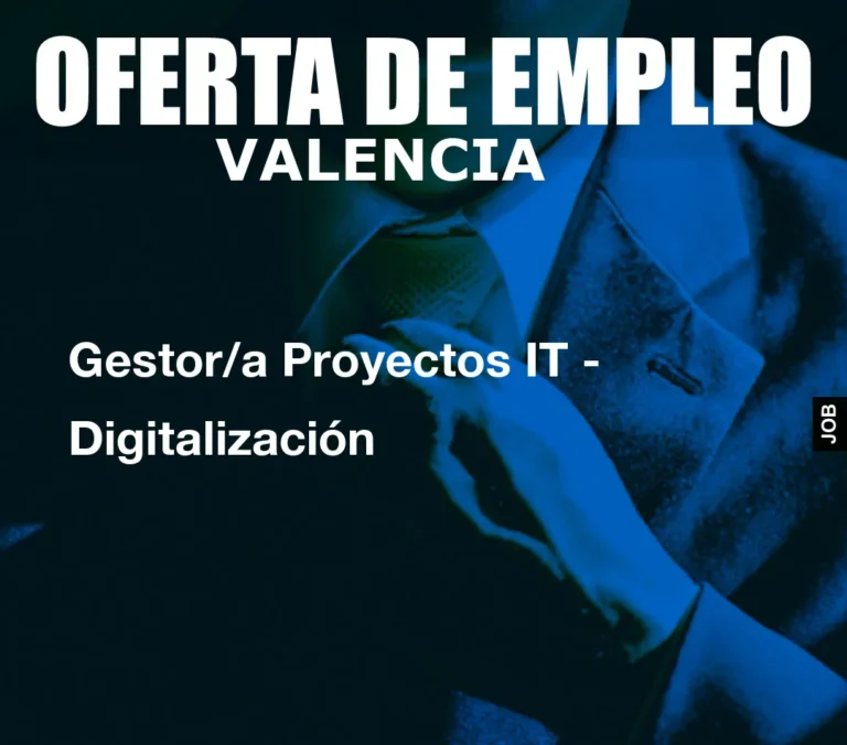 Gestor/a Proyectos IT – Digitalización