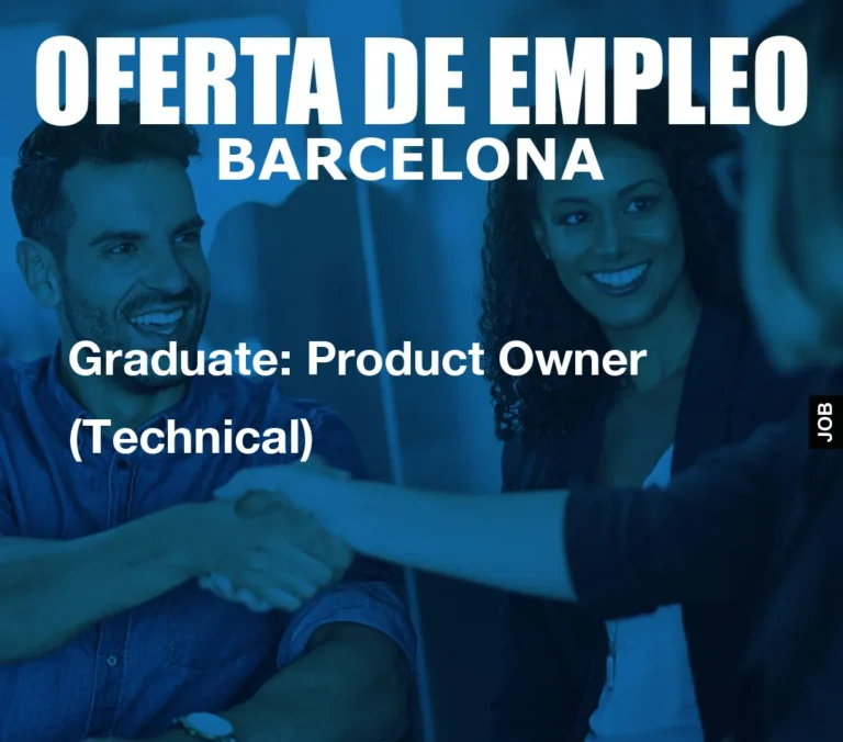 Graduate: Product Owner (Technical)