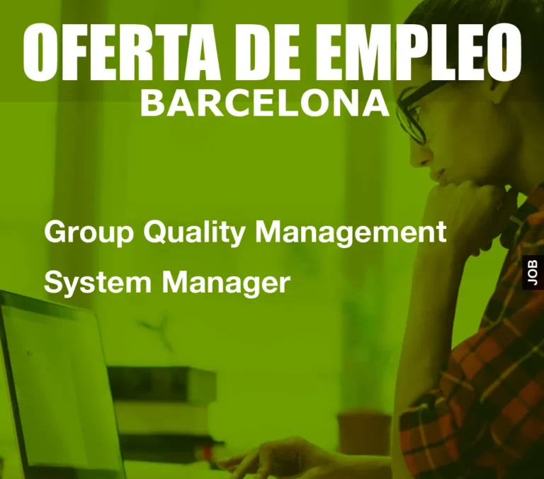 Group Quality Management System Manager