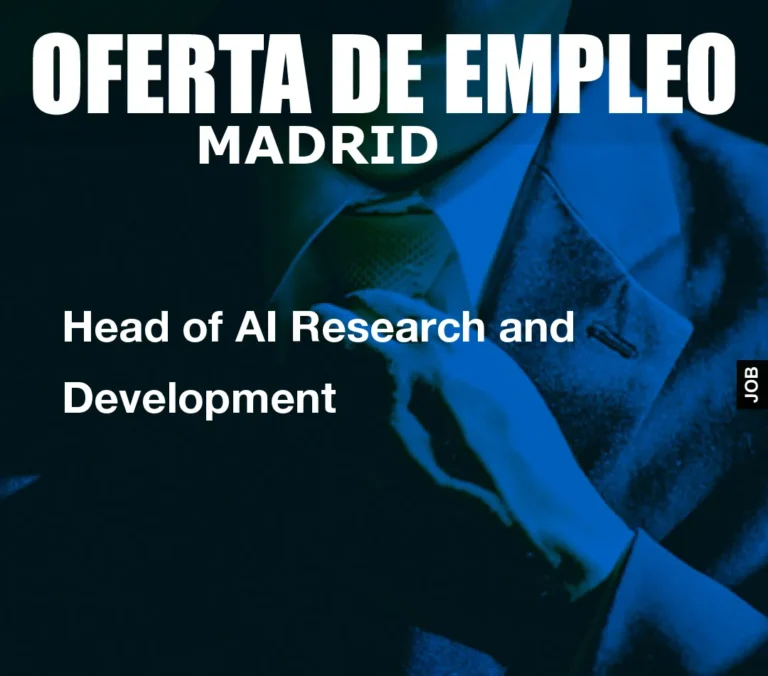 Head of AI Research and Development