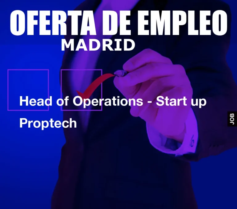 Head of Operations – Start up Proptech