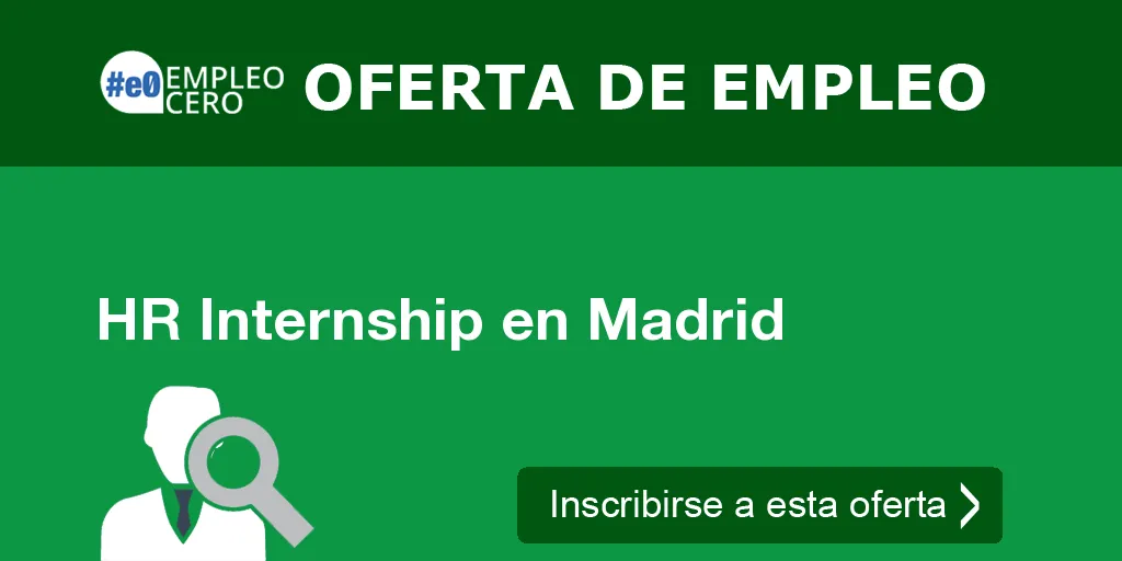 HR Internship en Madrid