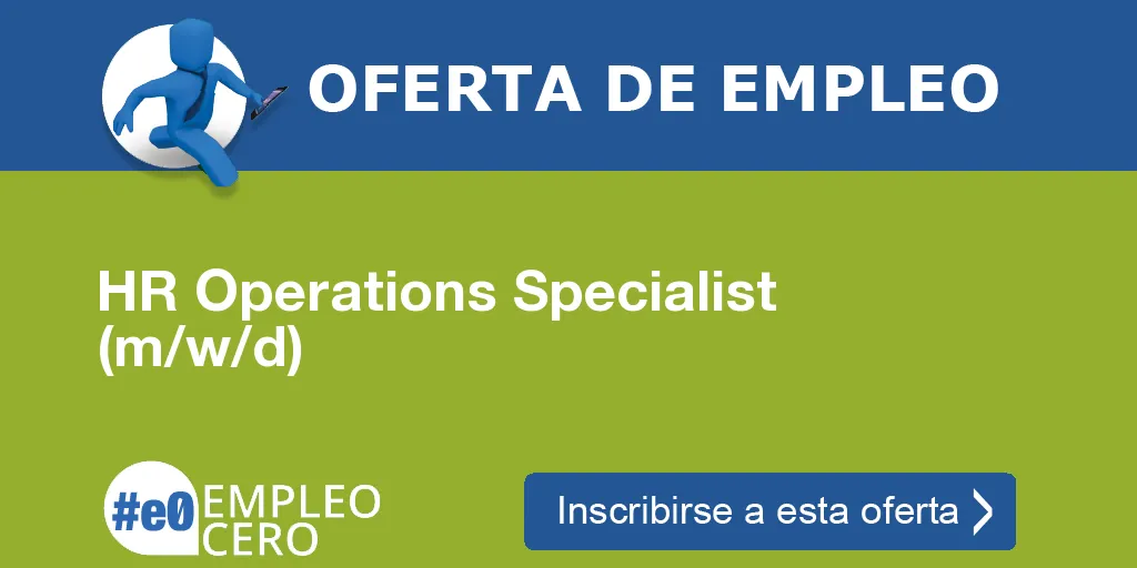 HR Operations Specialist (m/w/d)