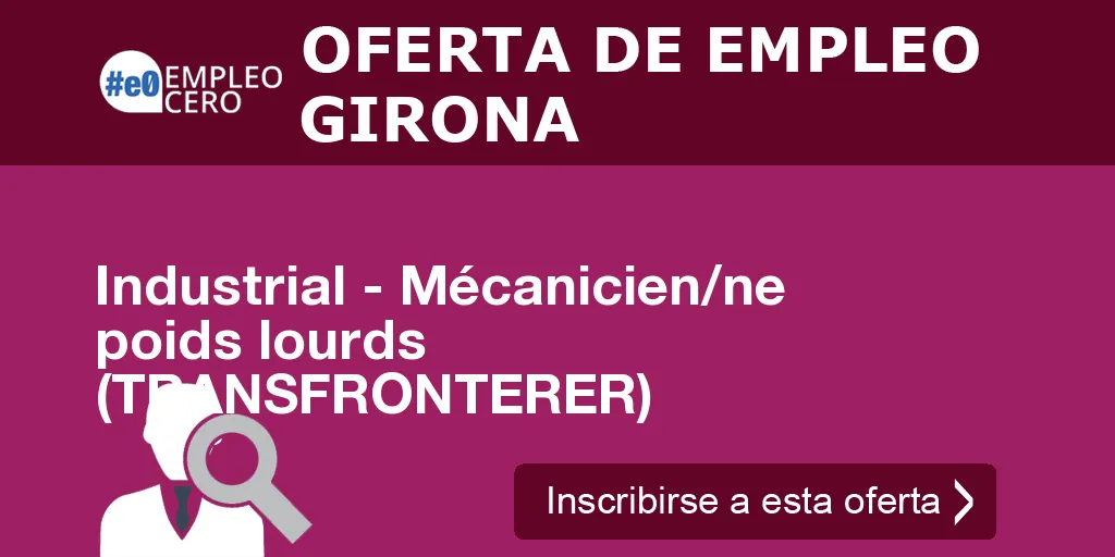 Industrial - Mécanicien/ne poids lourds (TRANSFRONTERER)